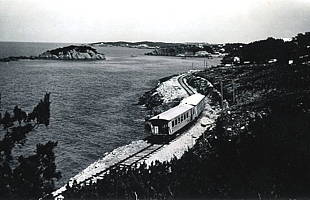 The railway west of Bailey’s Bay